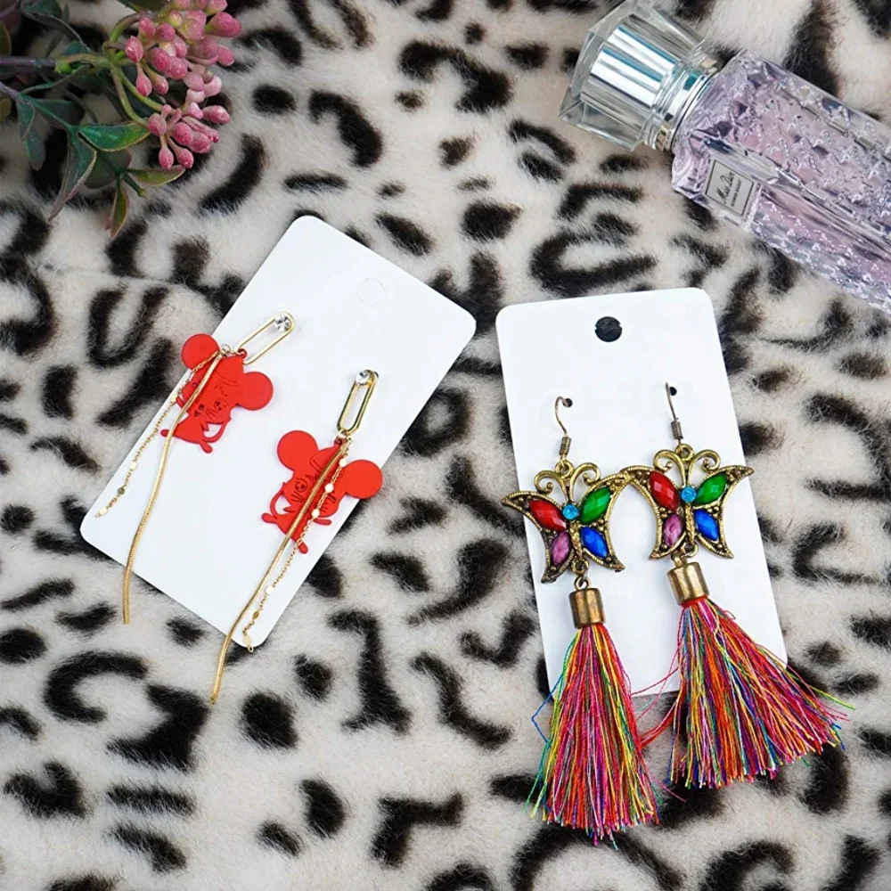 30 Jewelry Cardboard Holders for earrings and necklaces